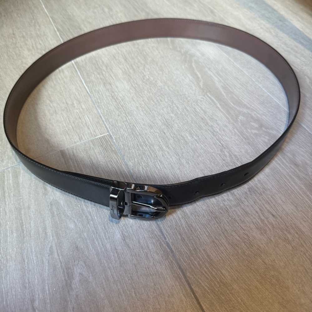 Salvatore Ferragamo Reversible Leather Belt Black / Brown